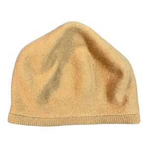 Patricia Underwood 100% Cashmere Beanie Beret Camel Brown